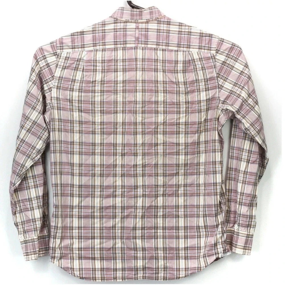 Banana Republic Shirt Medium Mens Collared LS Button Up Multicolor Plaid